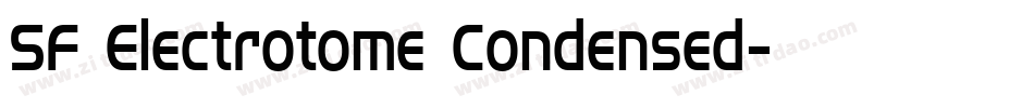 SF Electrotome Condensed字体转换